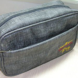 Gray Storm Leather Toiletry Bay